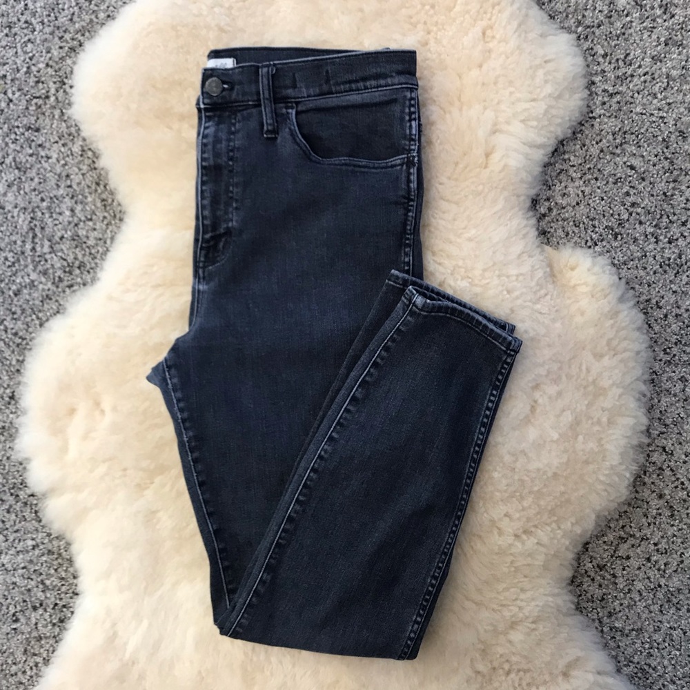Madewell 10” High Riser Skinny Jeans in Lunar Wash
